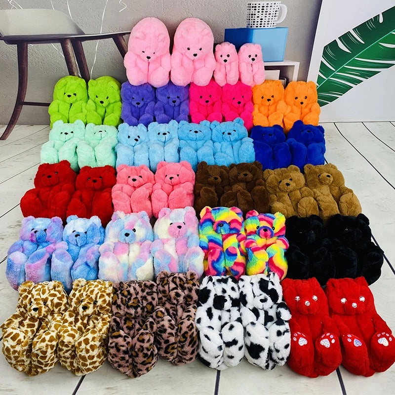 Kids Teddy Bear Slippers