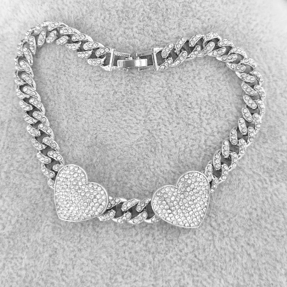 Cuban Link Heart Shape Anklet